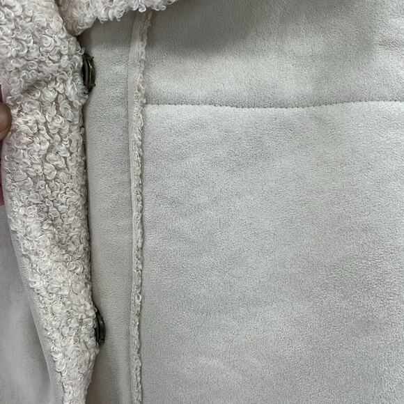 Marine Layer Women's Quebec Sherpa Vest - Natural - Medium - New with tags - Picture 3 of 6